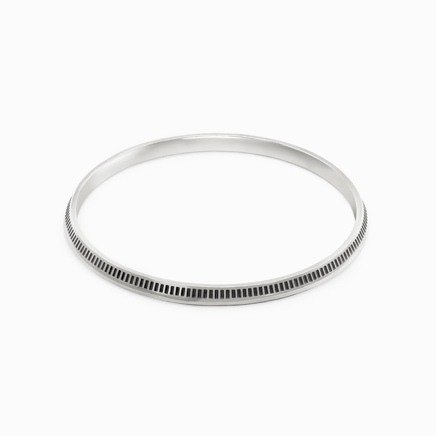 OFF-KILTER Outrageous Turbine Bangle Bracelet – Silver