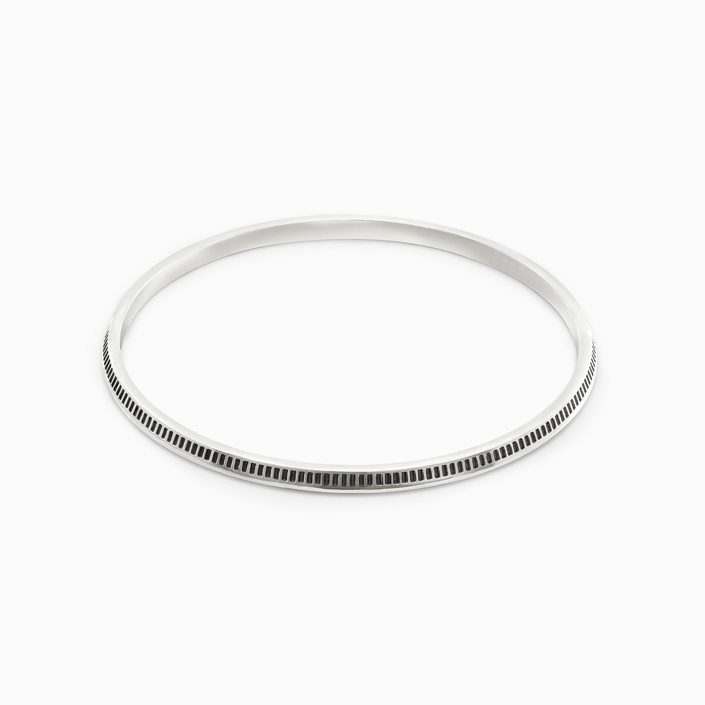 OFF-KILTER Audacious Turbine Bangle Bracelet – Silver