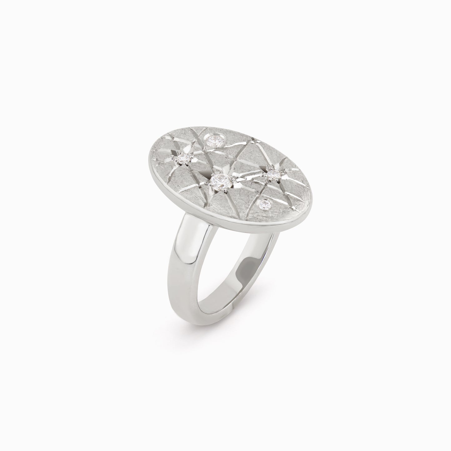 TRIUMPHANT Audacious Diamond Ellipse Ring