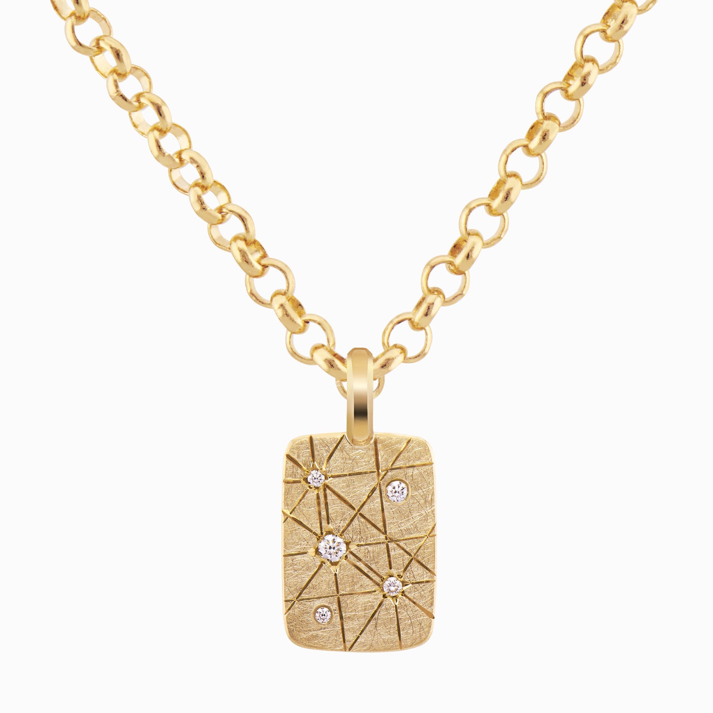 TRIUMPHANT Audacious Diamond Tablet Necklace