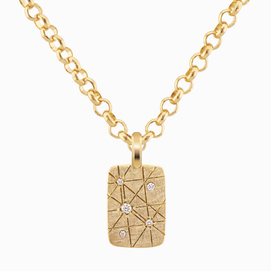 TRIUMPHANT Audacious Diamond Tablet Necklace