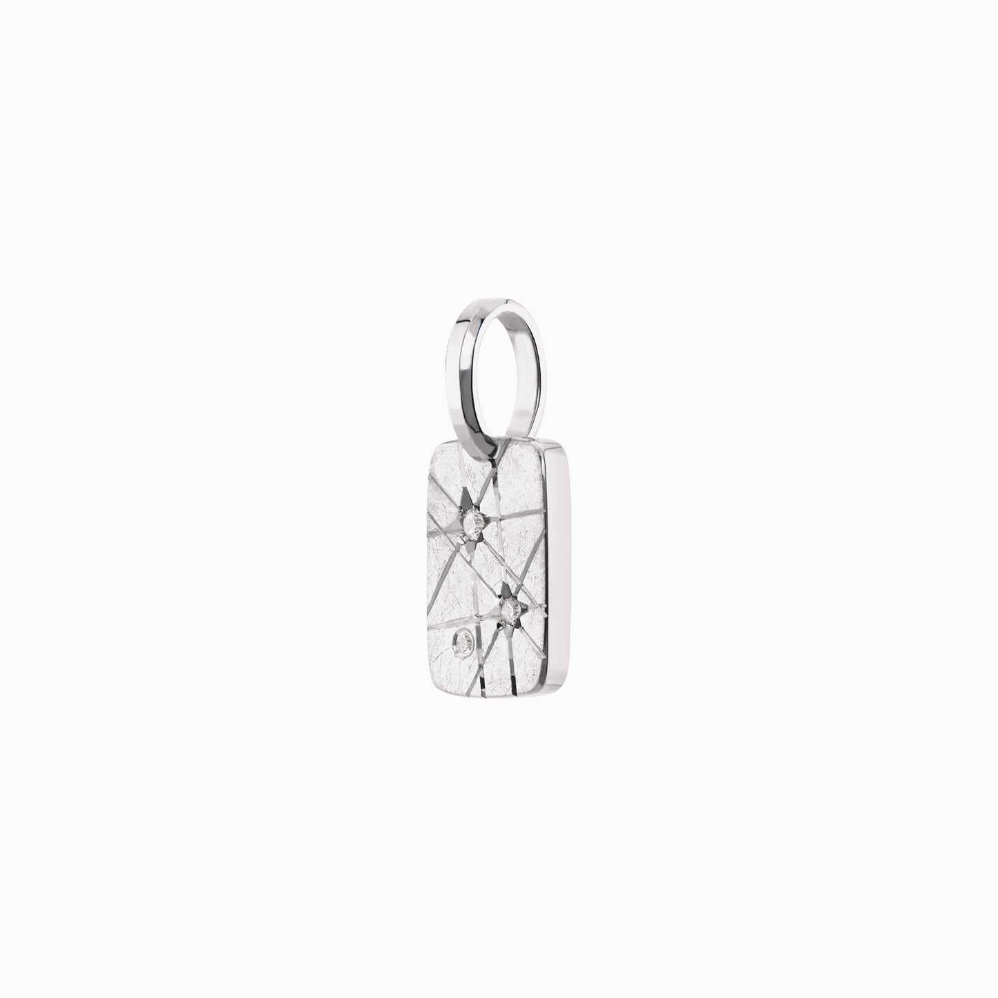 TRIUMPHANT Cheeky Diamond Tablet Pendant – Silver