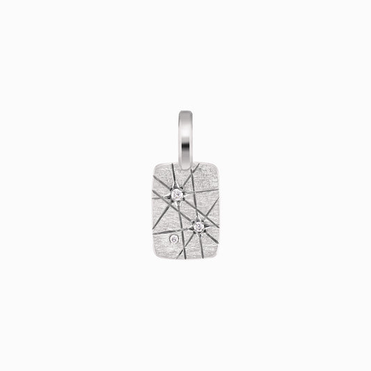 TRIUMPHANT Cheeky Diamond Tablet Pendant – Silver