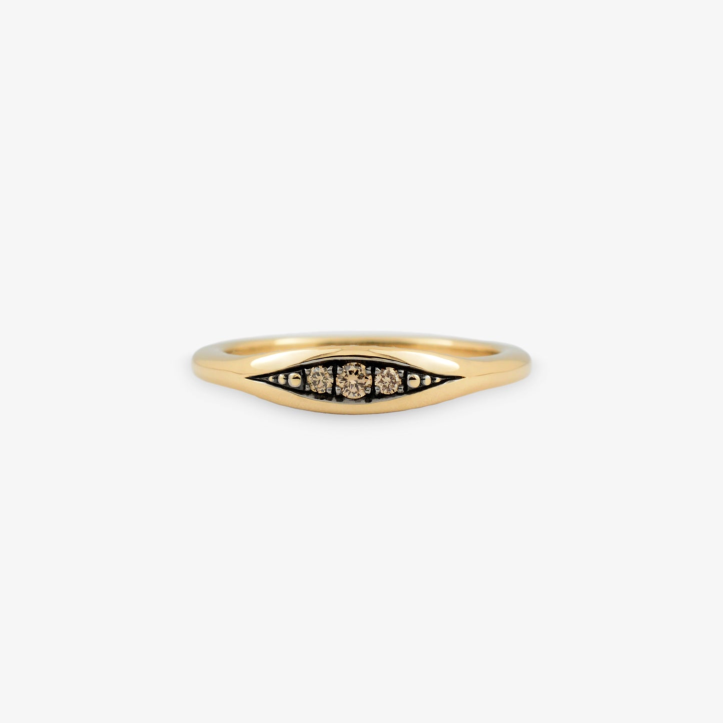 Twilight Dôme Ring with Canadian Champagne Diamonds